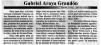 Gabriel Araya Grandón