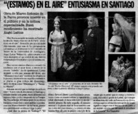 Estamos) en el aire" entusiasma en Santiago.