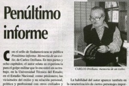 Penúltimo informe