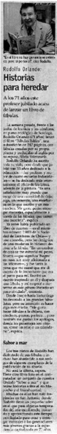 Historias para heredar.