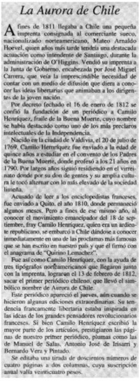 La Aurora de Chile