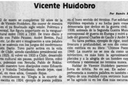 Vicente Huidobro