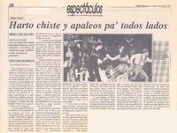 harto chiste y apaleos pa' todos lados