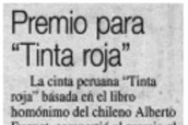 Premio para tinta roja