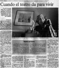 Cuando el Teatro da para vivir : [entrevistas]