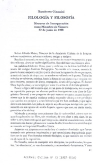 Filología y filosofía.