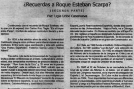 ¿Recuerdas a Roque Esteban Scarpa?