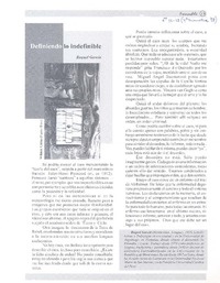 Definiendo lo indefinible.