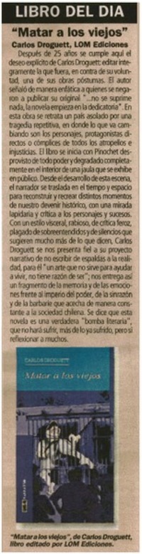 Matar a los viejos".