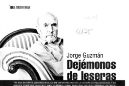 Dejémonos de leseras : [entrevistas]