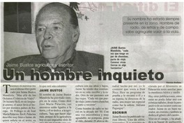 Un hombre inquieto
