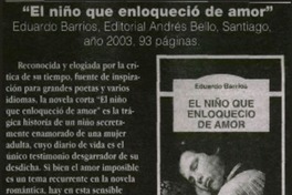 "El niño que enloqueció de amor"
