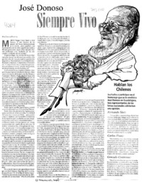 José Donoso, siempre vivo