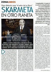 Gran distinción para "el señor de los libros" Skarmeta en otro Planeta