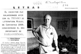 Jorge Edwards ganó Premio Cervantes