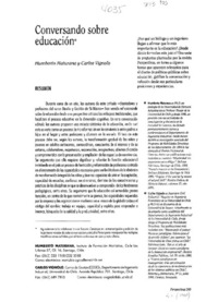 Conversando sobre educación.