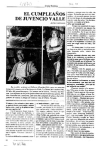 El cumpleaños de Juvencio Valle : [entrevistas]
