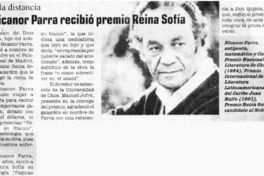 Nicanor Parra recibió Premio Reina Sofía