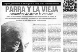 Parra y la vieja costumbre de atacar la cumbre