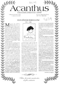 Cien años de Marcela Paz