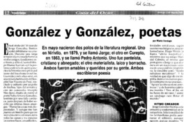 González y González, poetas