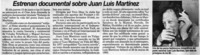 Estrenan documental sobre Juan Luis Martínez