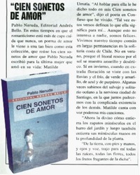 Cien sonetos de amor