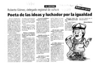 Poeta de las ideas y luchador por la igualidad : [entrevistas]