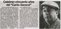 Celebran cincuenta años del "Canto General"