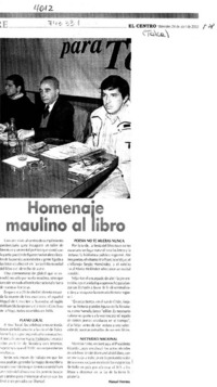 Homenaje maulino al libro