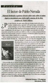 El lector de Pablo Neruda
