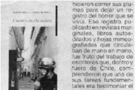 Cuentos en dictadura.