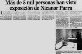 Más de 5 mil personas han visto exposición de Nicanor Parra