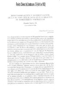 Indeterminación y determinación de un mundo