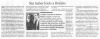 Sin haber leído a Bolaño