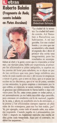 Roberto Bolaño.