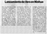 Lanzamiento de libro en Ninhue.