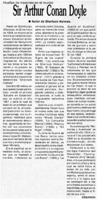 Sir Athur Conan Doyle