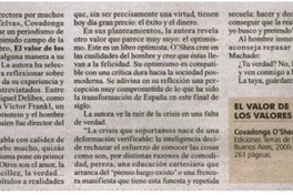 El valor de los valores