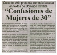 Confesiones de mujeres de 30