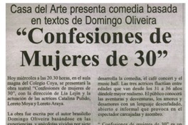 Confesiones de mujeres de 30