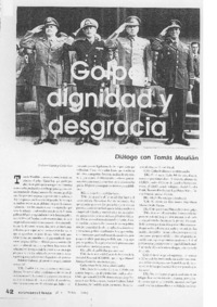 Golpe, dignidad y desgracia [entrevista]