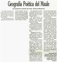 Geografía poética del Maule