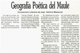 Geografía poética del Maule