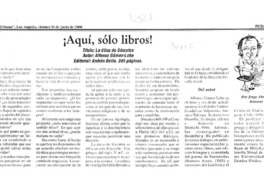 ¡Aquí, sólo libros!