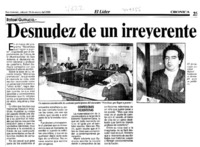 Desnudez de un irreverente