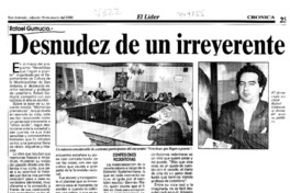 Desnudez de un irreverente