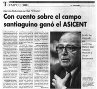 Con cuento sobre el campo santiaguino ganó el ASICENT