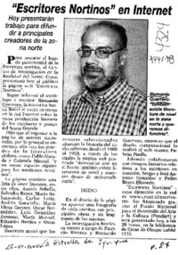 Escritores nortinos en internet