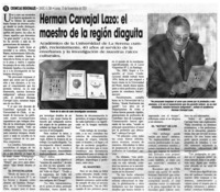 Herman Carvajal Lazo: el maestro de la región diaguita